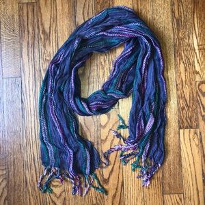 Purple and Green Scarf